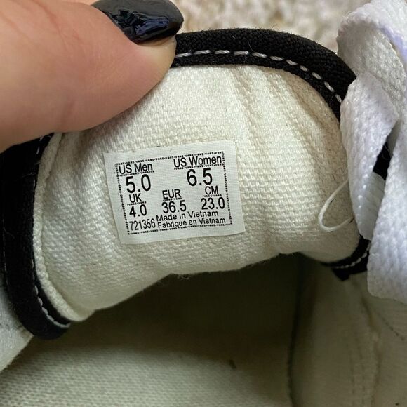 Vans Old Skool Trainers Primary Black White Sneakers Checkered Size 6.5 - Picture 5 of 12